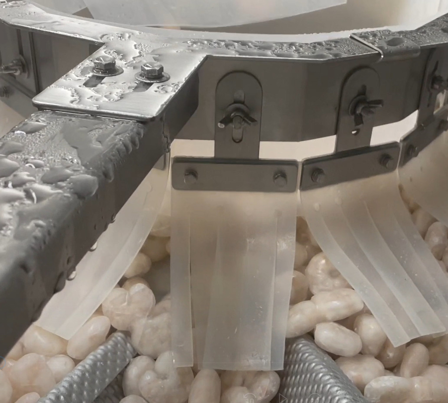 SS 304 Weigher Packing Machine Icy Shrimp Workshop Packing System Target Weight 200g~1500g
