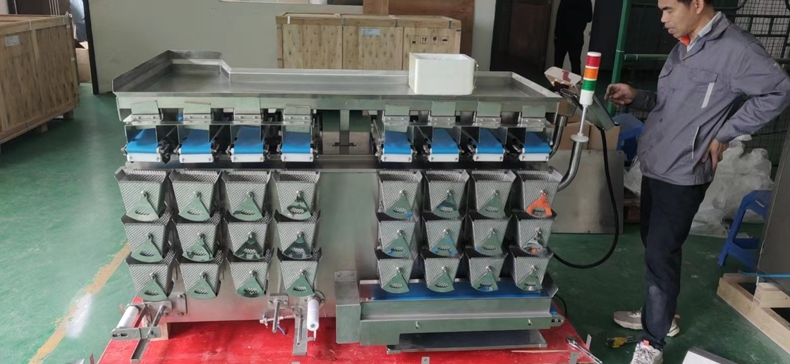 IP64 Stainless Steel 304 Multi Head Weigher For Fresh Fish Meat Product Weighting