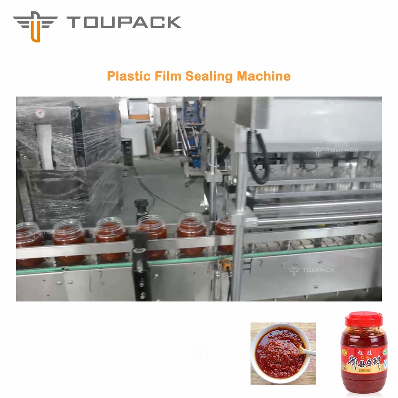 PLC Sauce Packaging Machine Thick Broad Bean Sauce Filling 4 Head Liquid Filling System
