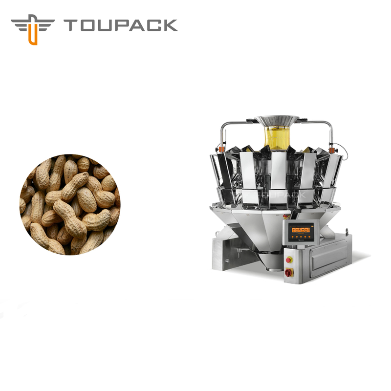 Stand Up Pouch Vertical Weighing Packing Machine 2.5kg Peanut Cashew Nuts Packaging Machine