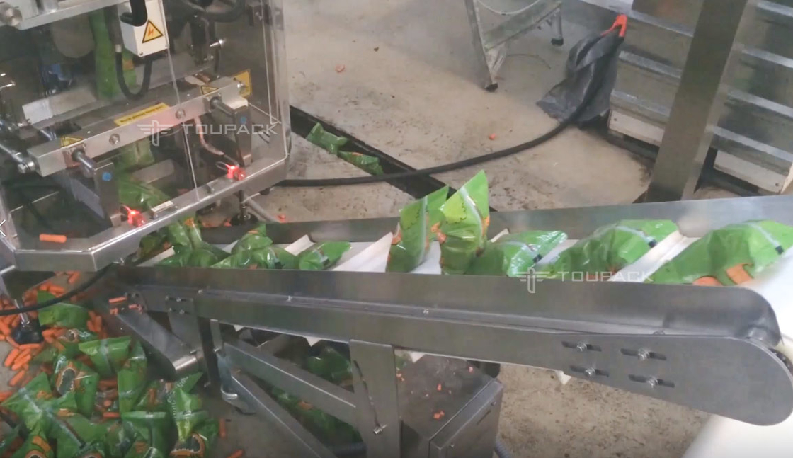 SS316 Weighing Filling Machine Vertical Lettuce Watercress 500g Baby Carrot Weighing Packing Detecting Machine