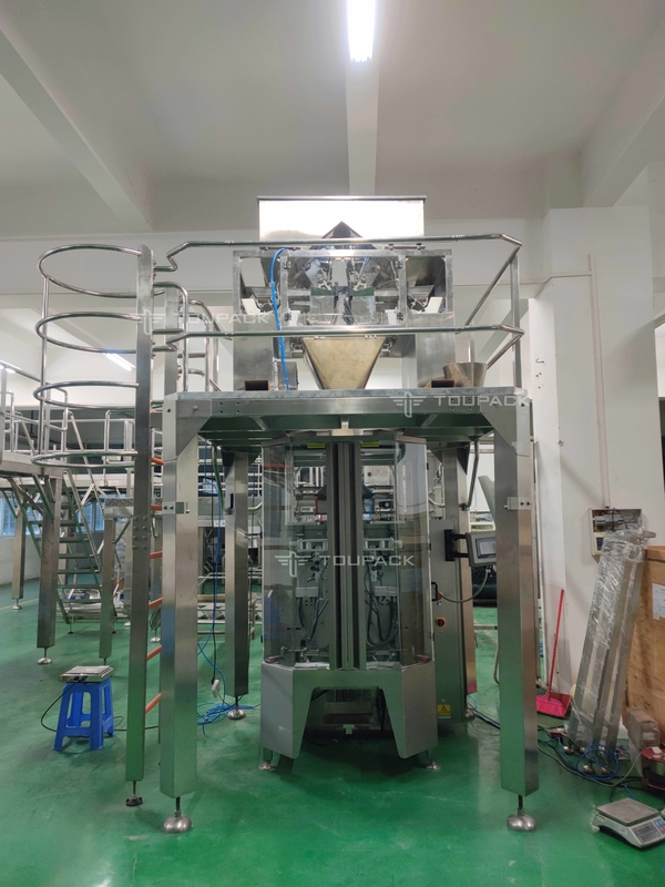 Automatic Vertical Bag Weighing 4 Head 10L Linear Weigher 4kg Washing Powder Packing Machine