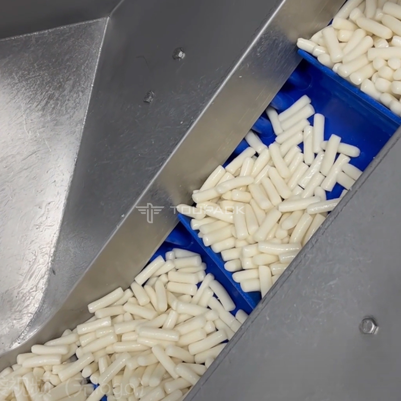 Korean Rice Cake Automatic Weighing Filling Machine Vertical 3 Side Seal Vacuum Package