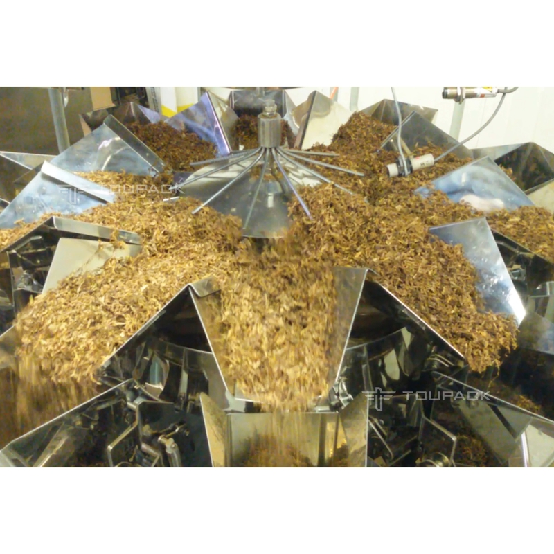 10 Head Plain Plate Hopper Multihead Weigher Combination Scale for Filiform Product