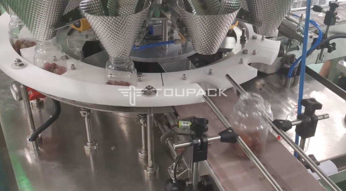 Automatic Counting Filling Packaging Machine For Pillow Bag Premade Doypack Gummy Bear Candy