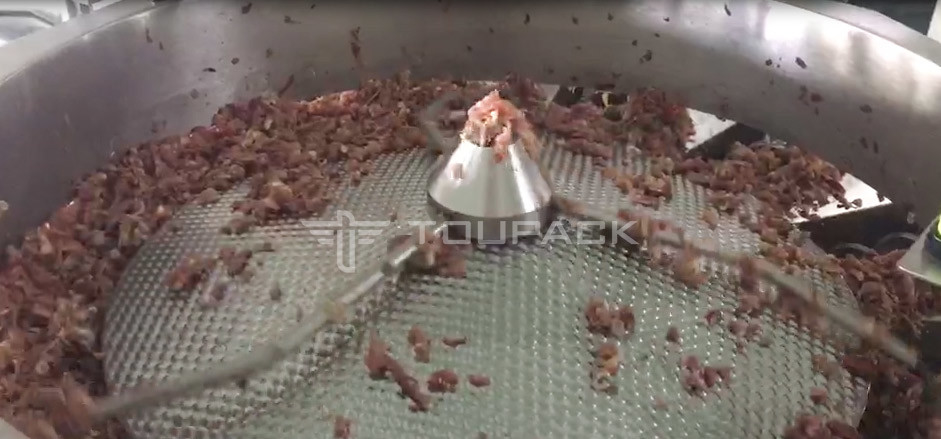 14 Head Screw Weigher 2.0KW 410kg Minced Pork Fresh Meat Weighing And Packing Machine