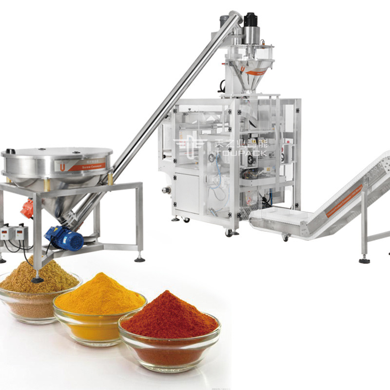 Factory jar can bag coffee milk protein spices powder bottle small volume sachet powder filling machine 500g-1000g