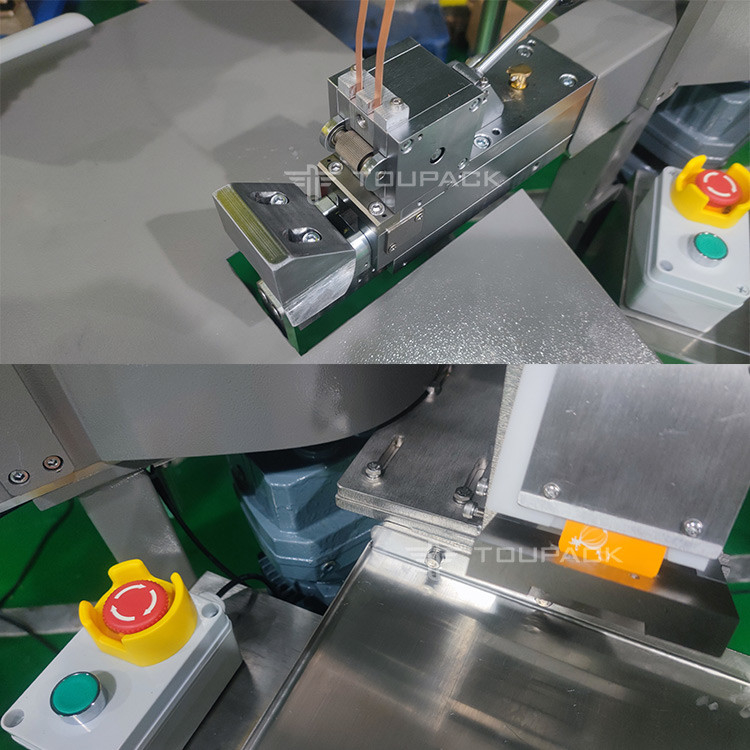 Manual Garlic Mesh Bag Packing Machine With Staples Semi Auto Ginger Mesh Bag Clipping Packing Machine