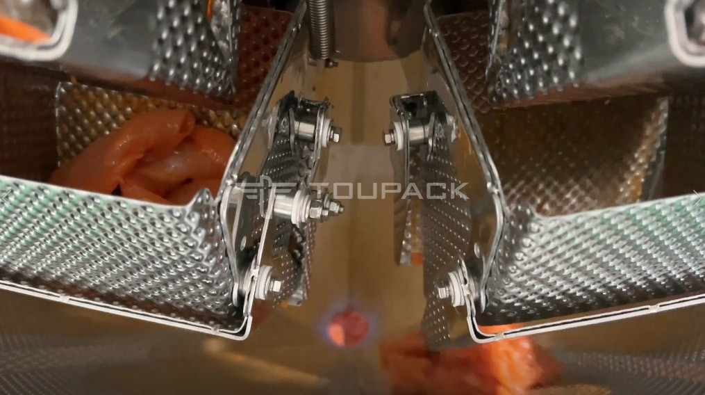 Fresh Chicken Sheep Pork Beef Meat Multihead Weigher 14 Heads Screw Meat Filling Machine