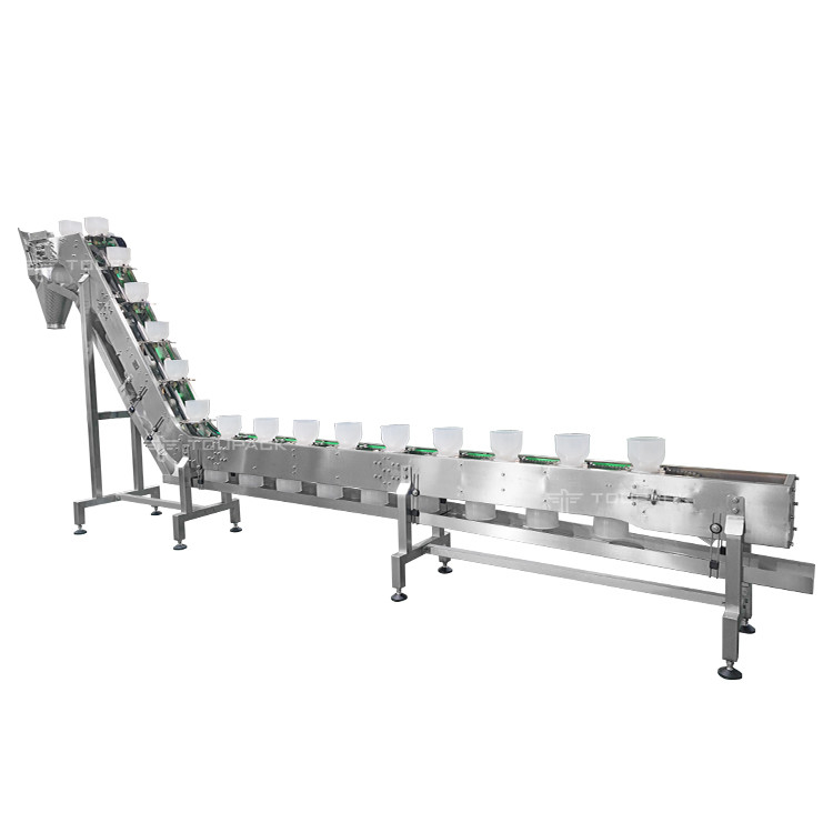 Customized Size Stainless Steel Bowl Z Shape Conveyor For Food Dumpling Meat Ball Belt Conveyor