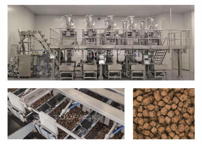 Variable Weighing And Packaging Systemfor Pet Food With Multiple Ingredients Dog Food Packaging Machine