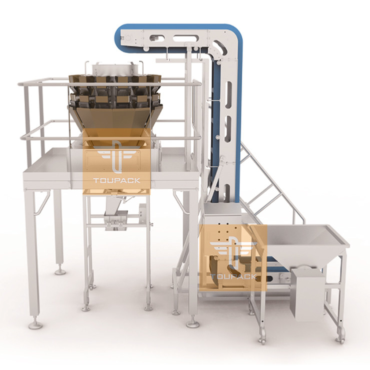 Shredded Beets Weighing And Filling Systems Fresh Meat 14 Head Screw Feeding Multihead Weigher