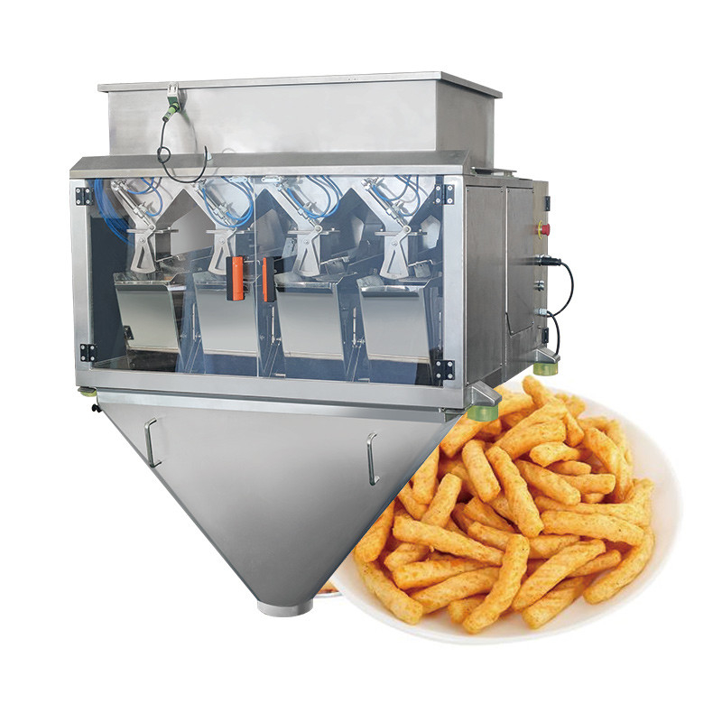 Small Weight 2/4/8 Head Linear Weigher Seeds Rice Bean Pellet Weighing Filling Weigher Packing Machine Equipment