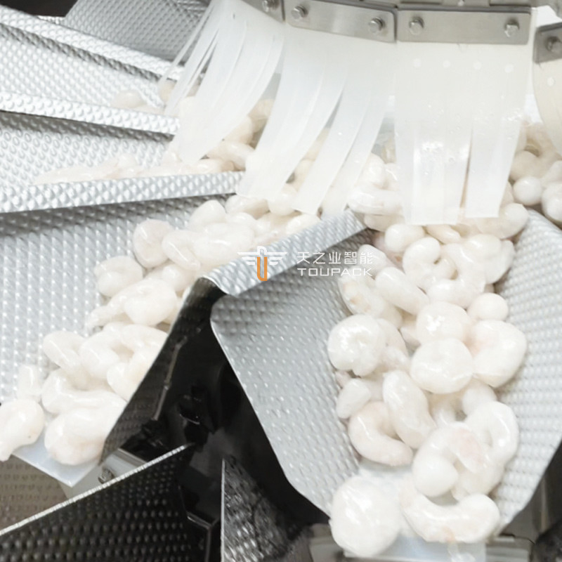 Full Automatic Multihead Weigher Premade Bag Doypack Packing Machine Frozen Food Chicken Meatball Packing Machine