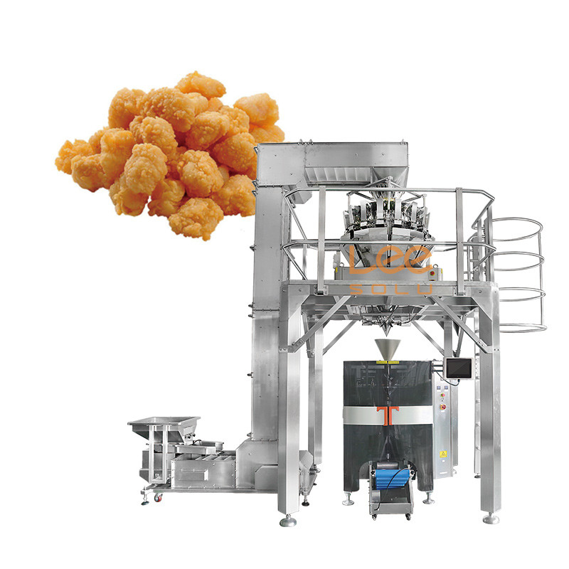 Muti-Function High Speed Frozen Meat Ball Vffs Shrink Packing Bagging Machine Frozen Vegetables Multihead Weigher