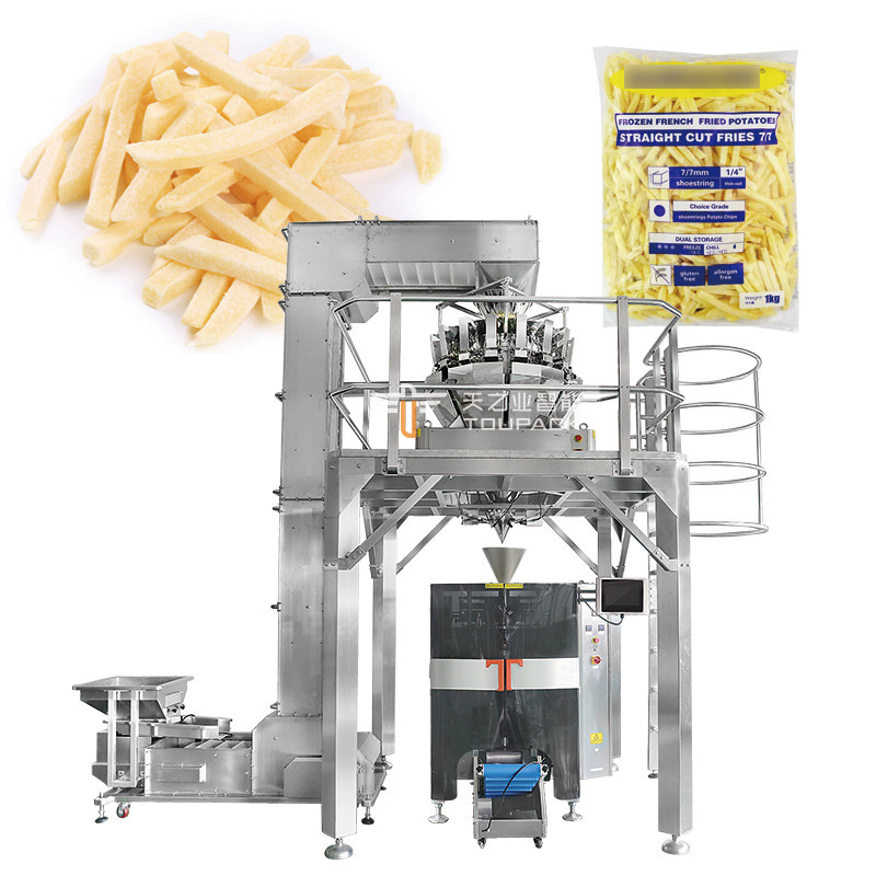 Fully Auto Mechanical Multi-function Frozen French Fries Fish Fillets Cod Salmon Bag Block Vertical Packaging Machines