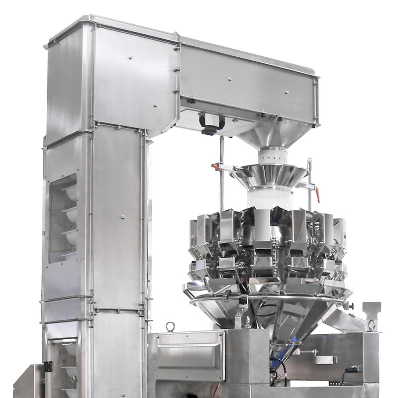 Automatic Nuts Chips Gummy Candies Zipper Bag Pouch Packing Machine With Multi-Head Weighers System