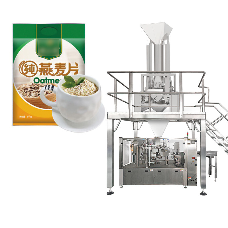 1kg 2kg 5kg Pouch Bag Rice Wheat Corn Soybeans Sorghum Buckwheat Multihead Weigher Packaging Machine