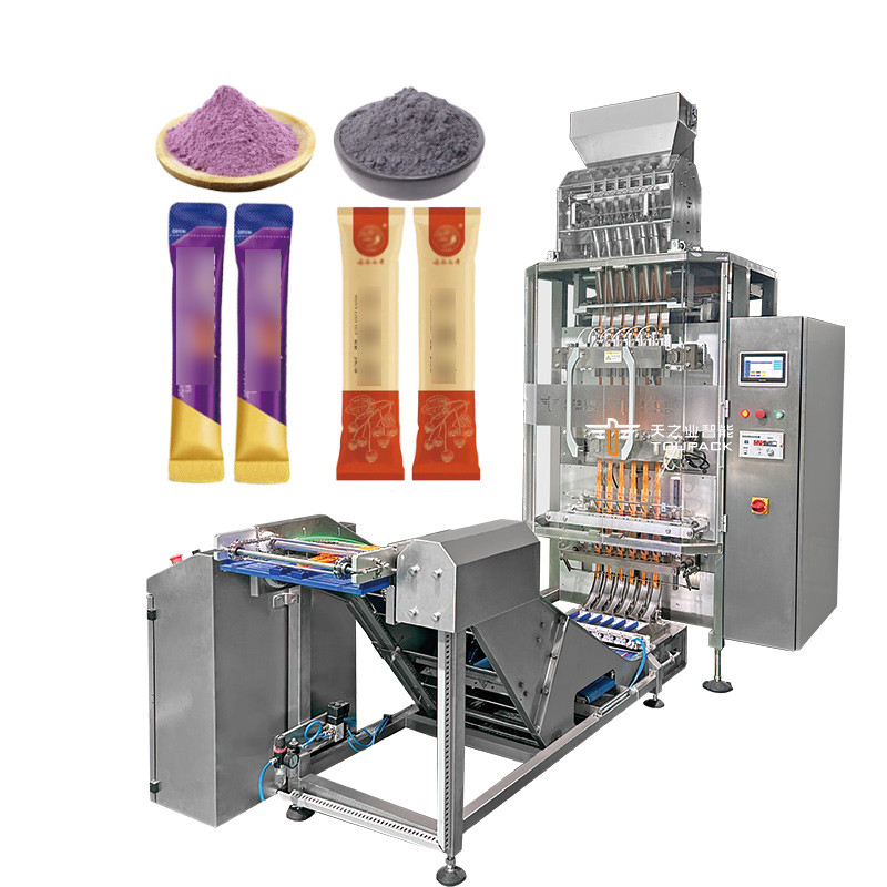 Automatic Multi Lane Packaging Machine Sauce Sachet Multihead-Column Check Weigher Stick Multi Lanes Packaging Machine