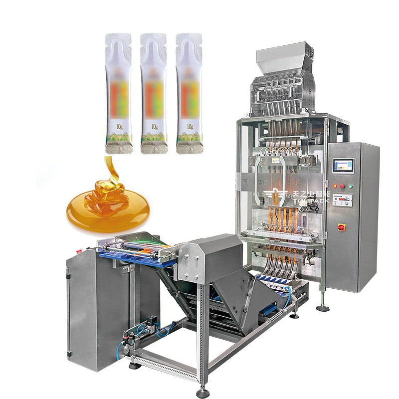 Automatic Multi Lane Packing Machine Multi Purpose 3 In 1 Coffee Sugar Mixed Powder Coffee Stick Packaging Machine