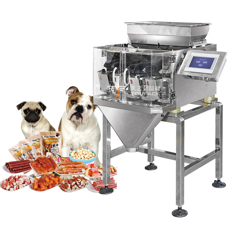 Wet Pet Food And Dry Pet Food Multihead Weigher Packing Machine Dog Cat Food Weighing 120g 240g 400g 1kg Pouch Packing Machine