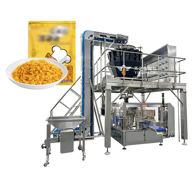 14 Head Multihead Weigher Pet Packing Machine Fish Puppy Dog Cat Food Weighing Plant 120g 240g 400g 1kg Ziplock Packing Machine