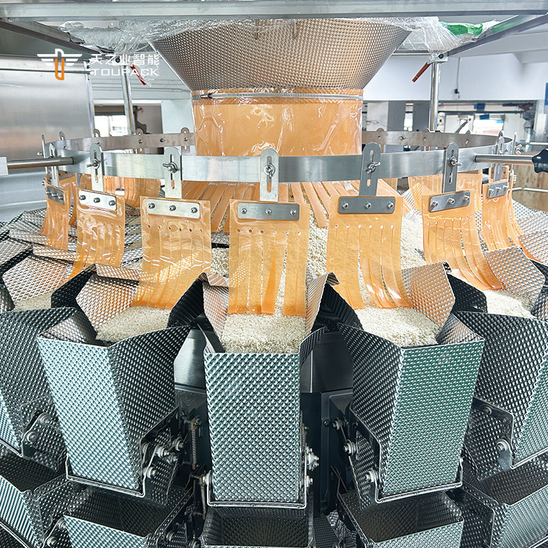 Automatic Pistachio Popcorn Corn Flakes Roasting Peanuts Packing Machine Cashew Nuts Multihead Weigher Packaging Machine