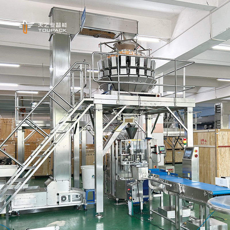 Automatic Vertical Weighing Filling Pouch Bag Snack Coffee Bean Cereal Dog Food Rice Peanut Granule Dried Fruit Packing Machine