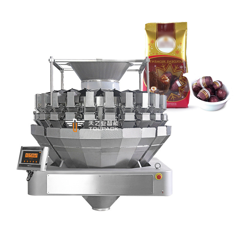 Automatic Vertical Weighing Filling Pouch Bag Snack Coffee Bean Cereal Dog Food Rice Peanut Granule Dried Fruit Packing Machine
