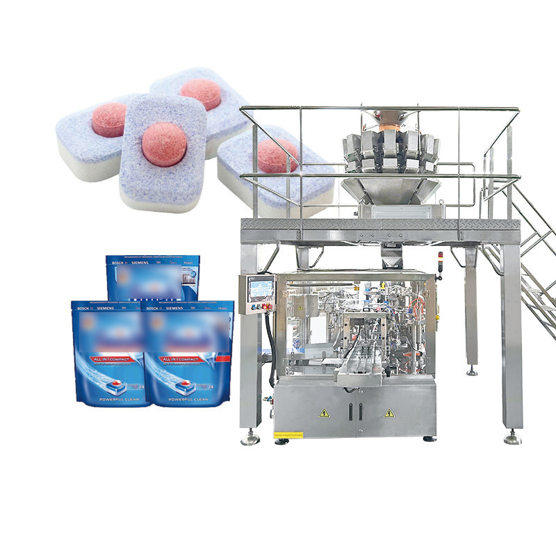 PVA Film Laundry Capsule Packing Machine Dishwasher Pod Packing Machine Detergent Pods Full Boxes Packing Production Line