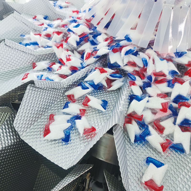 PVA Film Laundry Capsule Packing Machine Dishwasher Pod Packing Machine Detergent Pods Full Boxes Packing Production Line