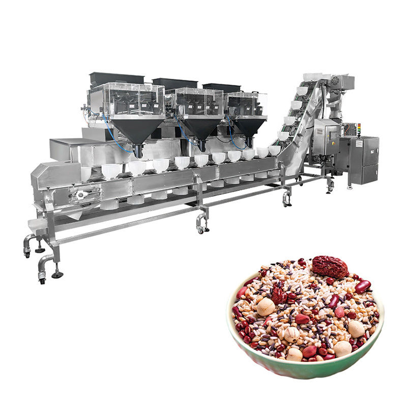 Multi-materials 2.5kg Pet Food Packaging Machine With Multihead Weigher Linear Weigher For Ziplock Doypack Pouch Packing