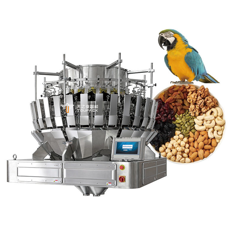 Multi-materials 2.5kg Pet Food Packaging Machine With Multihead Weigher Linear Weigher For Ziplock Doypack Pouch Packing
