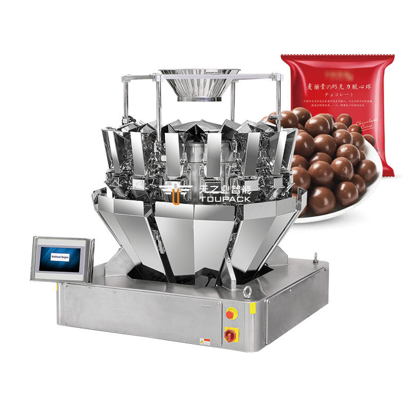 Automatic Bulk Snack Food Packaging Machine Biscuit Cookies Gummy Bag  Pouch Filling Machine Mutlihead Weigher Packing Machine