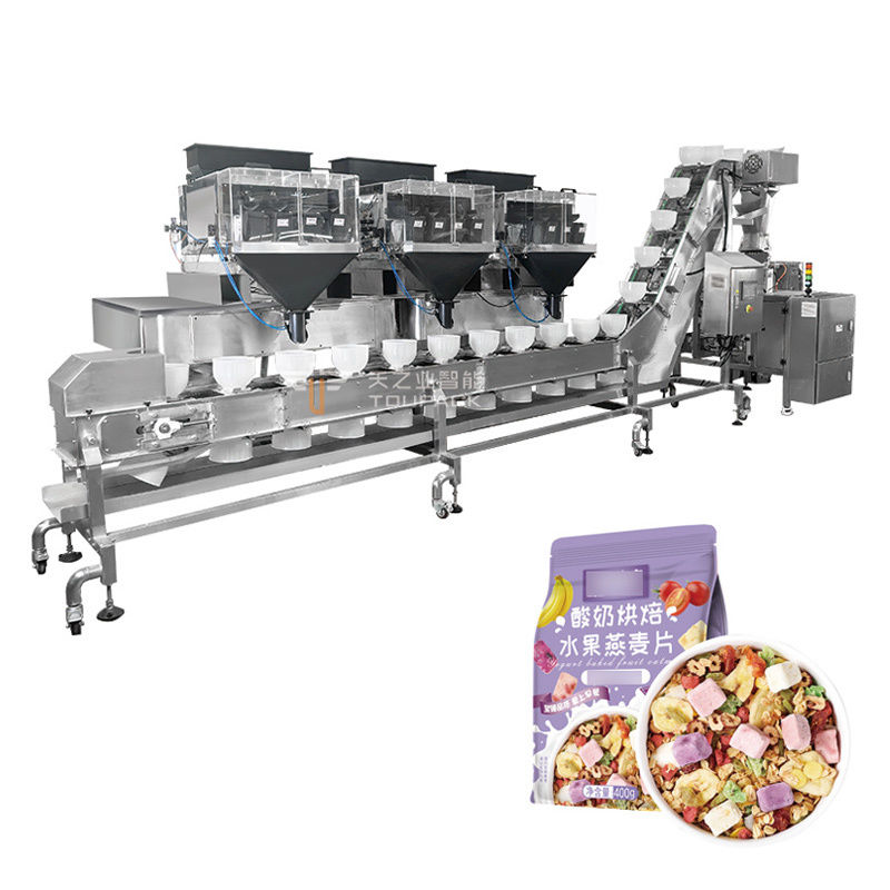 TOUPACK Automatic Pre-Bag Snack Packaging Machine Mixed Nuts Packaging Machine Mixed Dried Fruit Packaging Machine