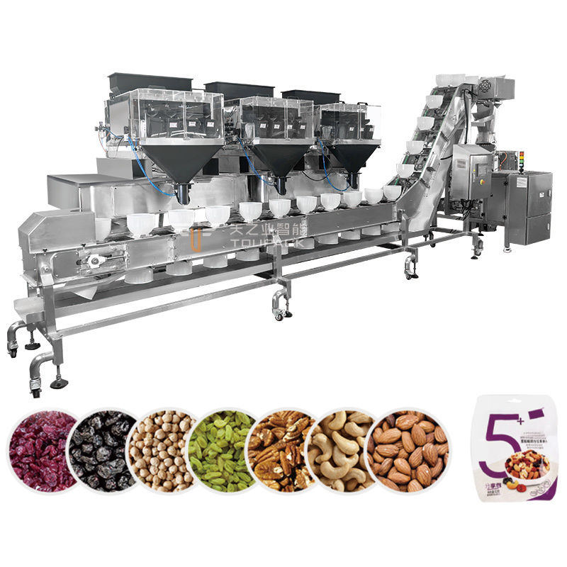 TOUPACK Automatic Pre-Bag Snack Packaging Machine Mixed Nuts Packaging Machine Mixed Dried Fruit Packaging Machine