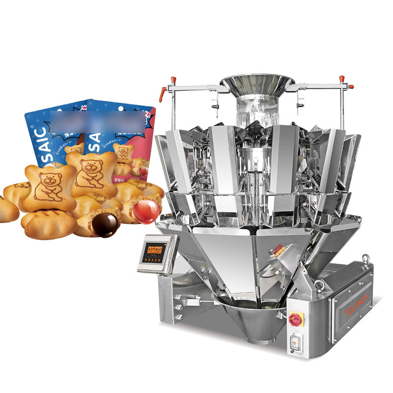 Fully Automatic High Speed Nitrogen Vertical Form Fill Seal Pouch Snack Food Weighing Puffs Food Pellet Packing Machine
