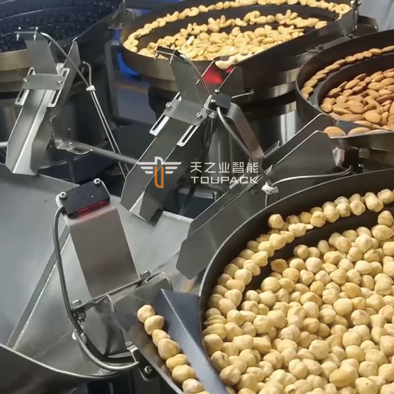 High-accuracy Automatic Multihead Weigher Packing Machine with Easy to Operate Multi Color Plasticbag Packaging