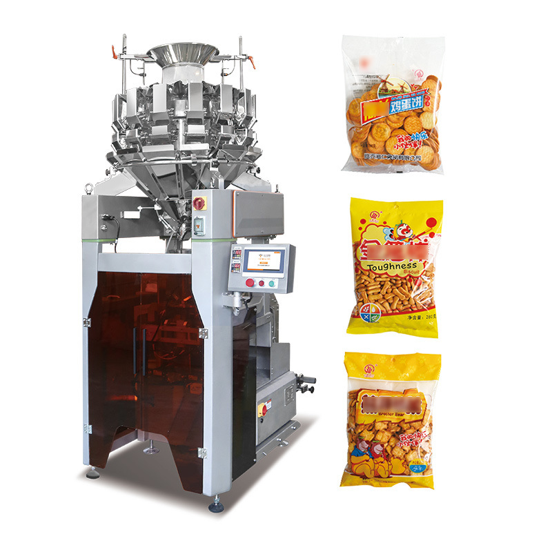 High Quality Vertical Automatic Quantitative Particle Snack Food Sealing Filling Packing VFFS Weighing and Packaging Machine