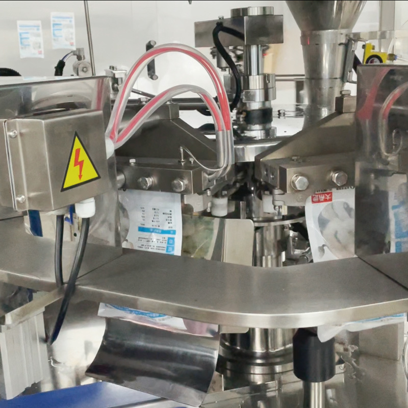 Food Grade Automatic Vacuum Frozen Food Pouch Packing Machine Shrimp Squid Rings Bag Multihead Weigher Filling Packing Machine