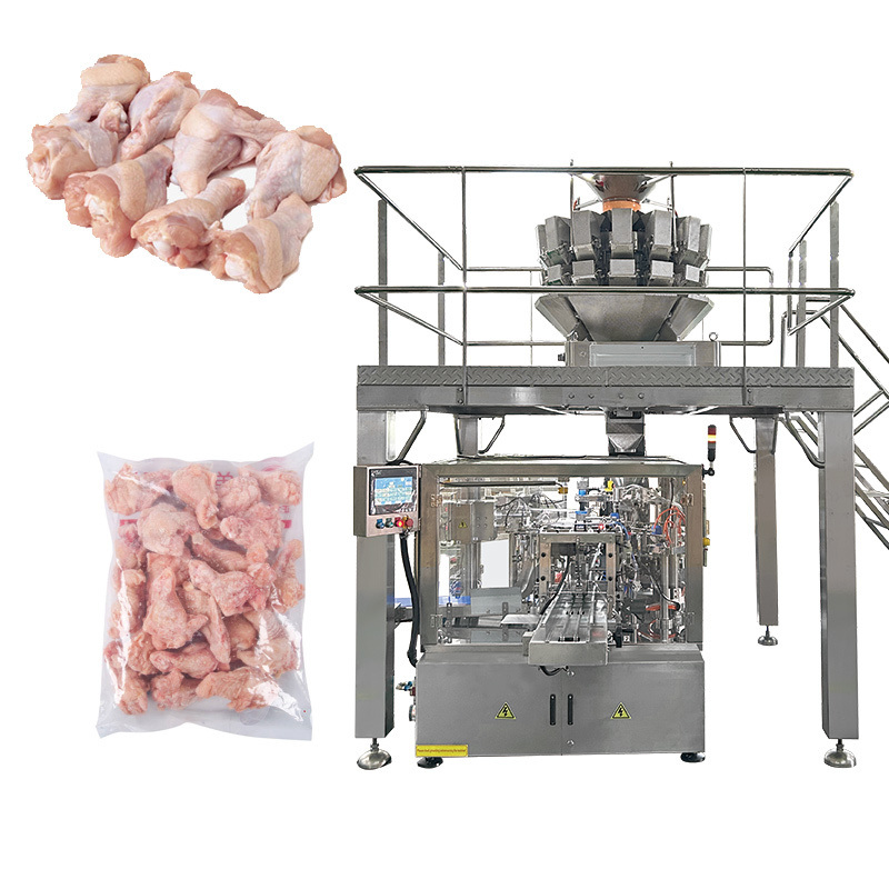 Automatic Multihead Weigher Packing Machine for Food Application with 5-50 Bag/min Speed and Plastic Packaging