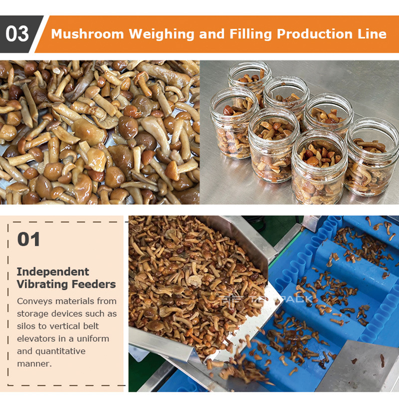 Fresh Food Meat Pie Tray Packaging Machine Multihead Weighing Squid Shrimp Clam Abalone Zipper Bag Automatic Packing Machine