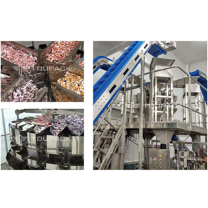 3l or 5l Nuts 14 Head Weigher Vertical Packaging Machine 32 Head Multihead Weigher Dehydrated Fruits Packing Machine