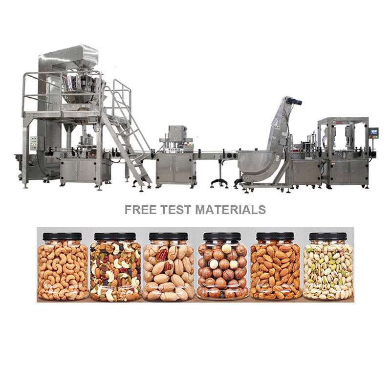 Automatic Food Packing Machine for Paper Aluminum Tin Cans Powder Nuts Sauce Filling Sealing Can Seamer