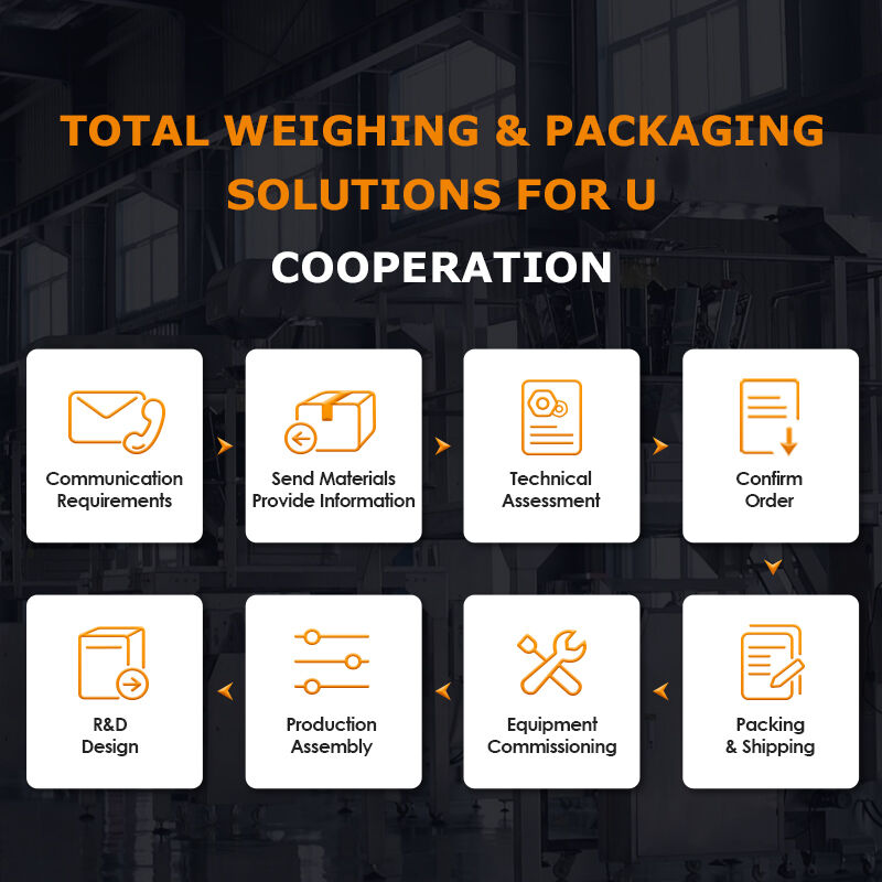 Ready Meal Packaging Machine Screw Weigher Tray Packaging Line With Screw Feeding Multihead Weigher