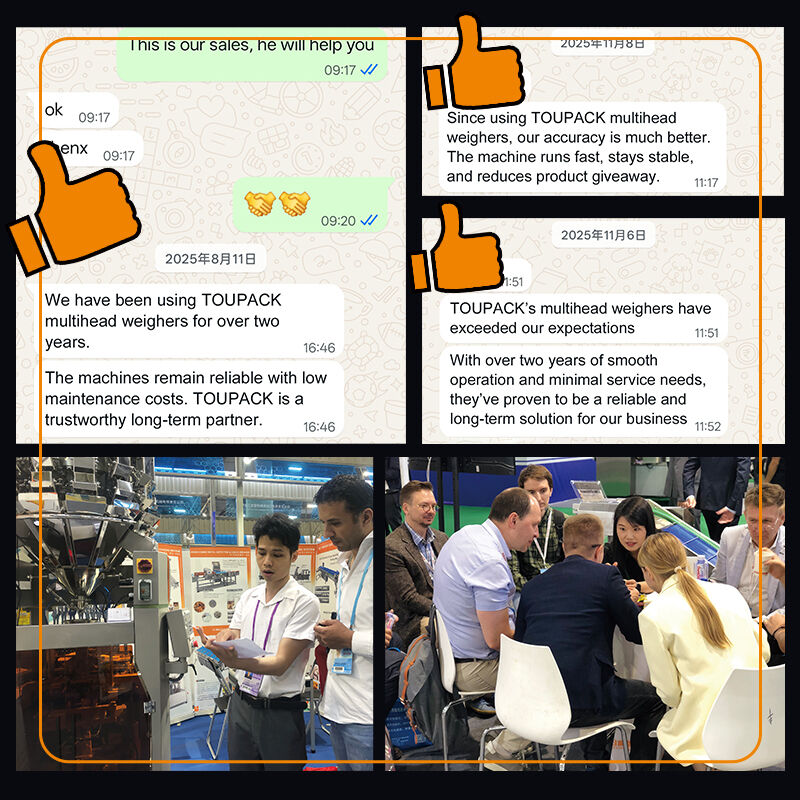 Ready Meal Packaging Machine Screw Weigher Tray Packaging Line With Screw Feeding Multihead Weigher