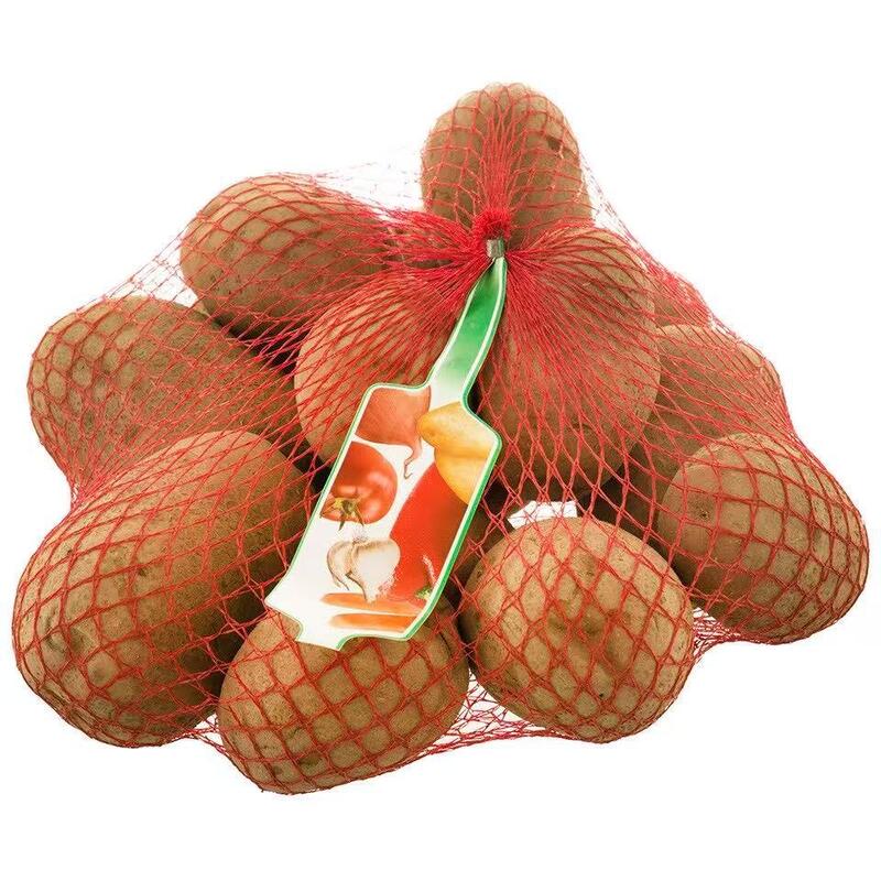Industrial Potato Mesh Bag Packaging Line with Automatic Weigher Net Bag Filling Clipping and Tag Inserter