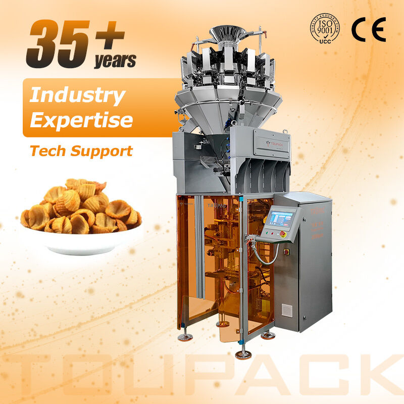 High-Speed Vertical Form Fill Seal Machine with Multihead Weigher (80-200 bags/min)