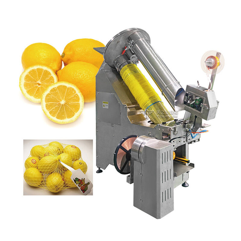 Automatic Fruits Weighing and Net Bag Packaging System | High-Speed Mesh Bag Packing Solution