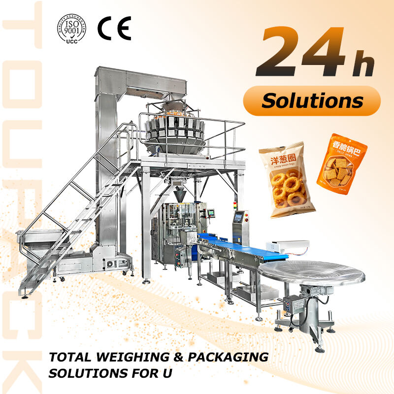 High-Quality Puffed Food Packaging Line with Multi-head Weigher, 30-60 Bags/Min